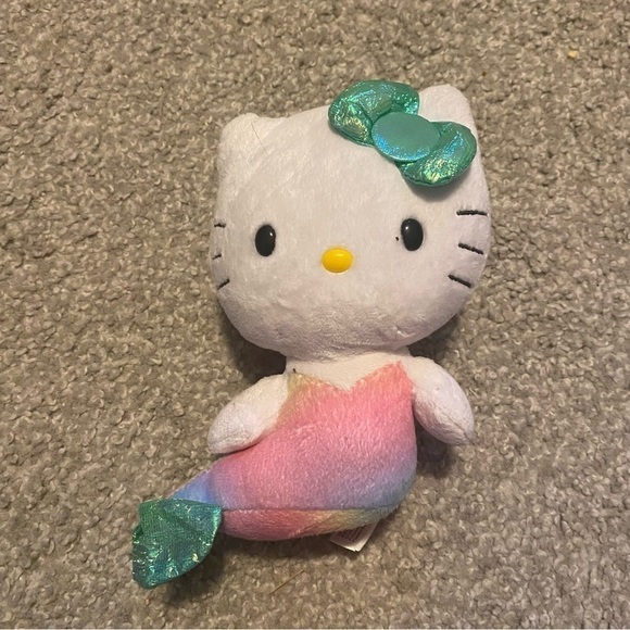 Hello Kitty Mermaid Plush Stuffed Animal TY - Picture 3 of 3